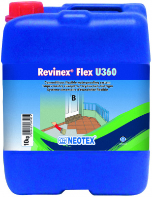 Фото Полимерцементная двухкомпонентная гидроизоляция Ревинекс Флекс (Revinex Flex) U360 A+B, в магазине MaxGG.ru